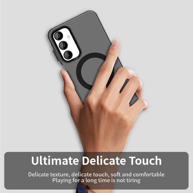 Husa premium pentru  Samsung Galaxy A16 VivaShell Fusion compatibila MagSafe, Anti-Shock - Protectie Avansata Display & Camera - Design Slim și Elegant - Negru