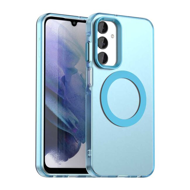 Husa premium pentru  Samsung Galaxy A25 VivaShell Fusion compatibila MagSafe, Anti-Shock - Protectie Avansata Display & Camera - Design Slim și Elegant - Albastru