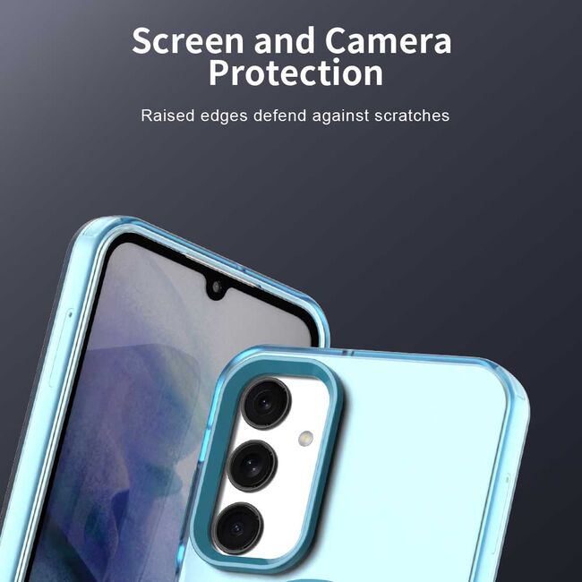Husa premium pentru  Samsung Galaxy A25 VivaShell Fusion compatibila MagSafe, Anti-Shock - Protectie Avansata Display & Camera - Design Slim și Elegant - Albastru