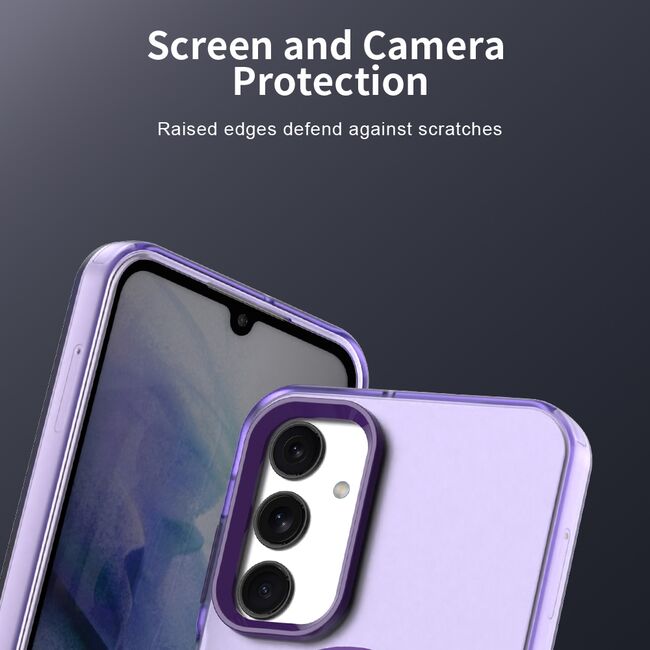 Husa premium pentru  Samsung Galaxy A25 VivaShell Fusion compatibila MagSafe, Anti-Shock - Protectie Avansata Display & Camera - Design Slim și Elegant - Mov