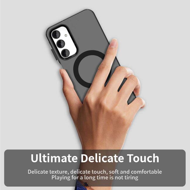 Husa premium pentru  Samsung Galaxy A25 VivaShell Fusion compatibila MagSafe, Anti-Shock - Protectie Avansata Display & Camera - Design Slim și Elegant - Negru