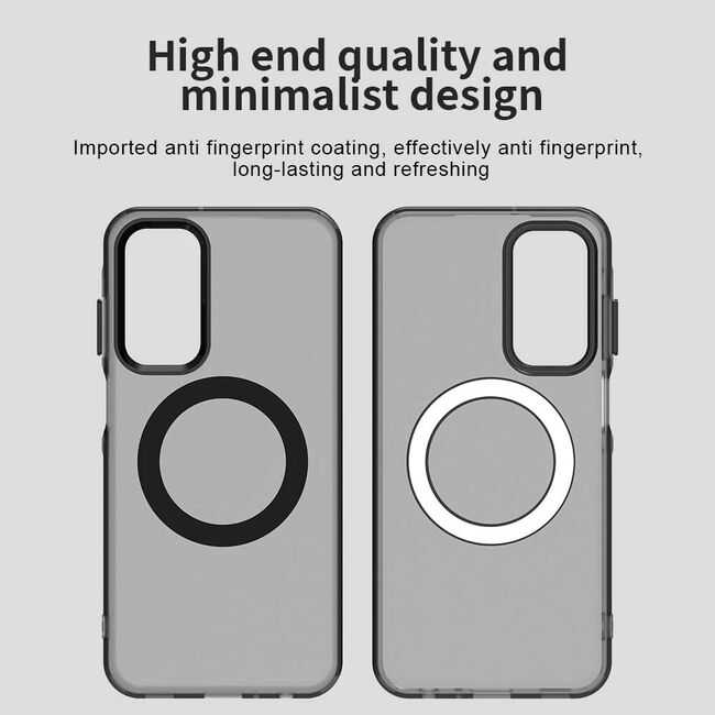 Husa premium pentru  Samsung Galaxy A25 VivaShell Fusion compatibila MagSafe, Anti-Shock - Protectie Avansata Display & Camera - Design Slim și Elegant - Negru