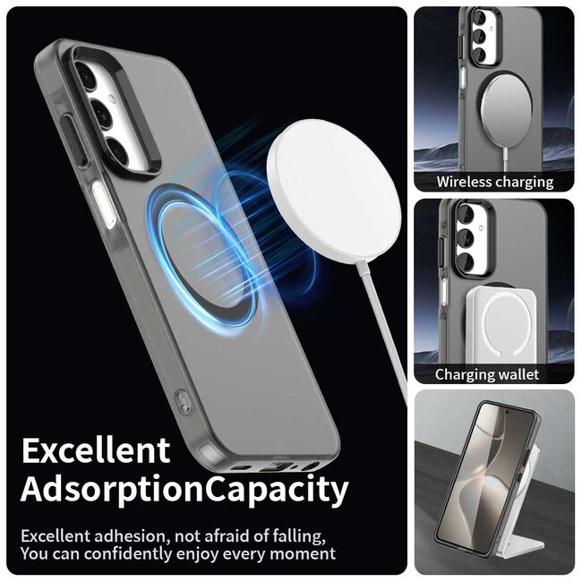 Husa premium pentru  Samsung Galaxy A25 VivaShell Fusion compatibila MagSafe, Anti-Shock - Protectie Avansata Display & Camera - Design Slim și Elegant - Negru