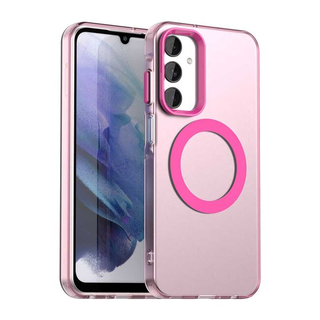 Husa premium pentru  Samsung Galaxy A25 VivaShell Fusion compatibila MagSafe, Anti-Shock - Protectie Avansata Display & Camera - Design Slim și Elegant - Roz