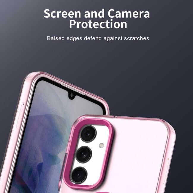 Husa premium pentru  Samsung Galaxy A25 VivaShell Fusion compatibila MagSafe, Anti-Shock - Protectie Avansata Display & Camera - Design Slim și Elegant - Roz