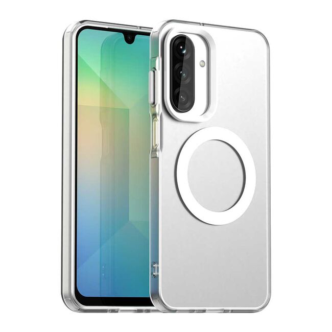 Husa premium pentru  Samsung Galaxy A26 VivaShell Fusion compatibila MagSafe, Anti-Shock - Protectie Avansata Display & Camera - Design Slim și Elegant - Alb