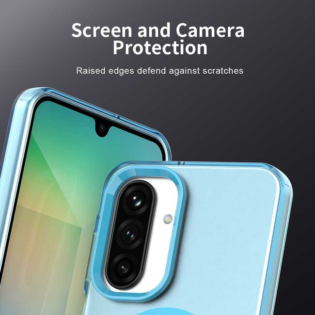 Husa premium pentru  Samsung Galaxy A26 VivaShell Fusion compatibila MagSafe, Anti-Shock - Protectie Avansata Display & Camera - Design Slim și Elegant - Albastru