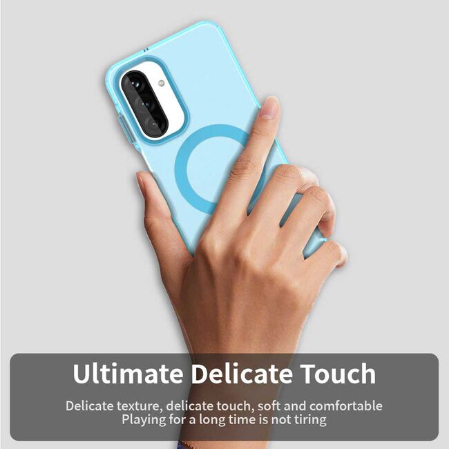 Husa premium pentru  Samsung Galaxy A26 VivaShell Fusion compatibila MagSafe, Anti-Shock - Protectie Avansata Display & Camera - Design Slim și Elegant - Albastru