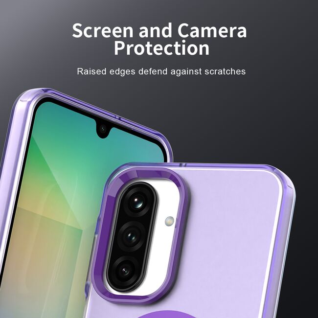 Husa premium pentru  Samsung Galaxy A26 VivaShell Fusion compatibila MagSafe, Anti-Shock - Protectie Avansata Display & Camera - Design Slim și Elegant - Mov