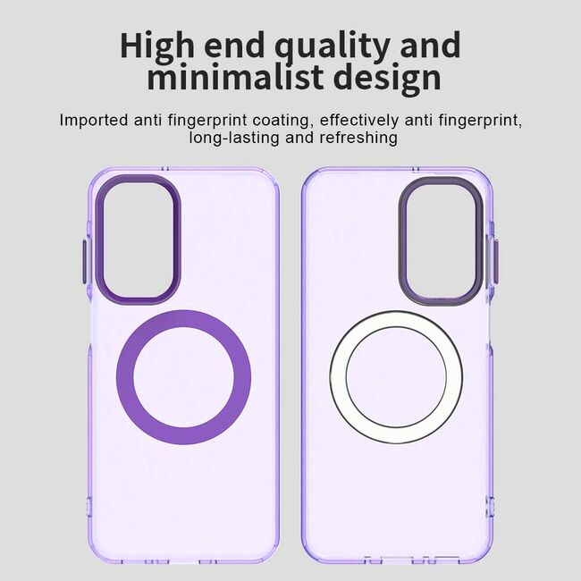 Husa premium pentru  Samsung Galaxy A26 VivaShell Fusion compatibila MagSafe, Anti-Shock - Protectie Avansata Display & Camera - Design Slim și Elegant - Mov