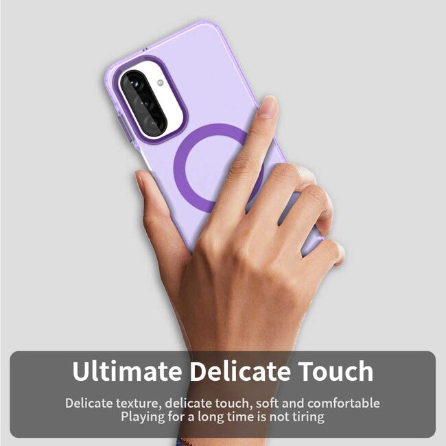 Husa premium pentru  Samsung Galaxy A26 VivaShell Fusion compatibila MagSafe, Anti-Shock - Protectie Avansata Display & Camera - Design Slim și Elegant - Mov