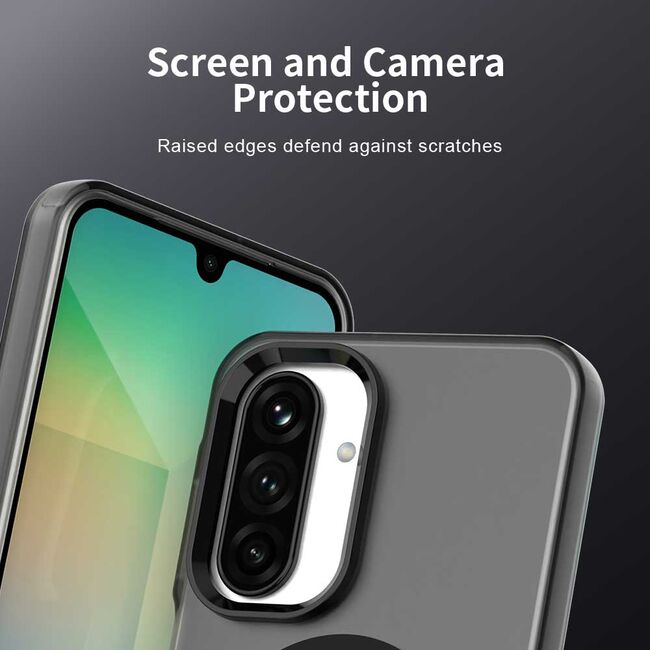 Husa premium pentru  Samsung Galaxy A26 VivaShell Fusion compatibila MagSafe, Anti-Shock - Protectie Avansata Display & Camera - Design Slim și Elegant - Negru