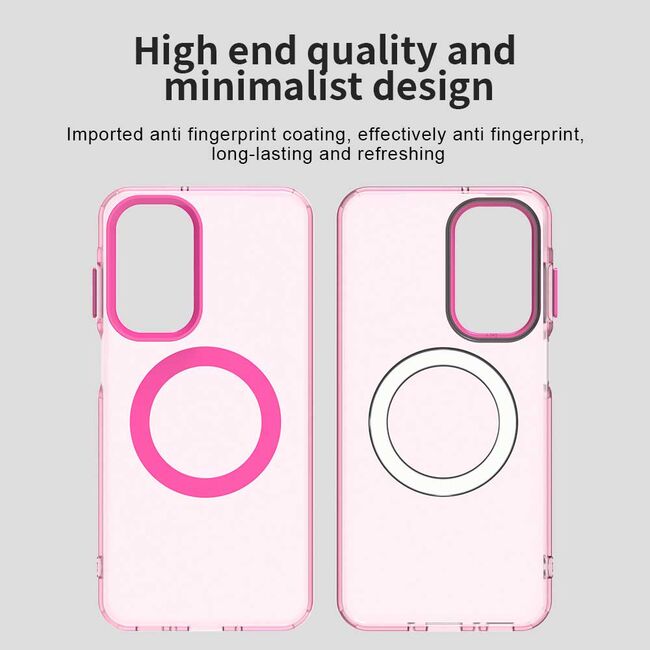Husa premium pentru  Samsung Galaxy A26 VivaShell Fusion compatibila MagSafe, Anti-Shock - Protectie Avansata Display & Camera - Design Slim și Elegant - Roz