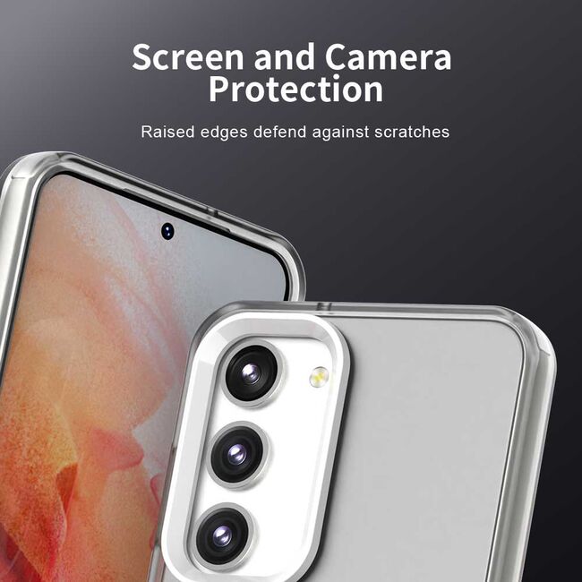 Husa premium pentru  Samsung Galaxy S23 Plus  VivaShell Fusion compatibila MagSafe, Anti-Shock - Protectie Avansata Display & Camera - Design Slim și Elegant - Alb
