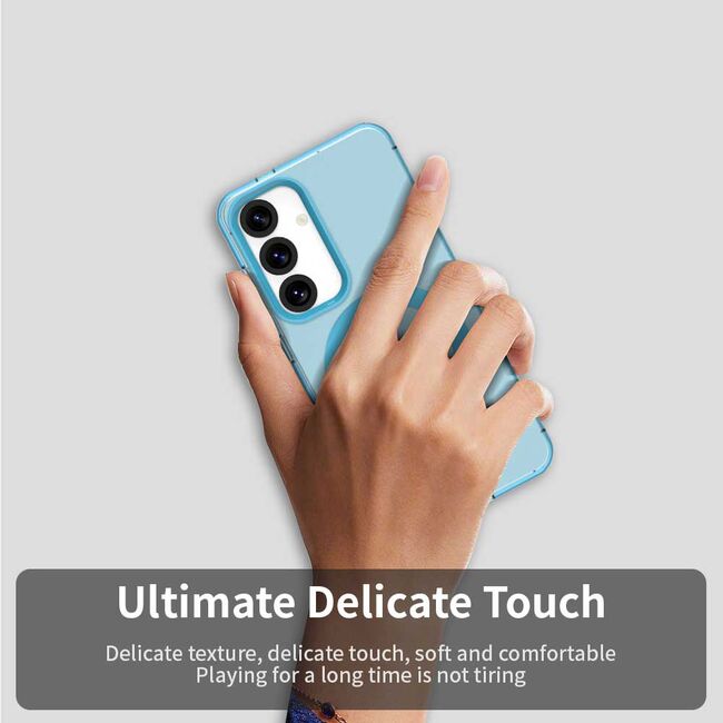 Husa premium pentru  Samsung Galaxy S24 FE VivaShell Fusion compatibila MagSafe, Anti-Shock - Protectie Avansata Display & Camera - Design Slim și Elegant - Albastru