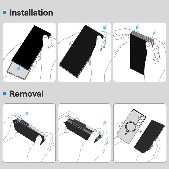 Husa premium pentru  Samsung Galaxy S25 Aramid Fiber Ultra-Thin MagSafe - negru