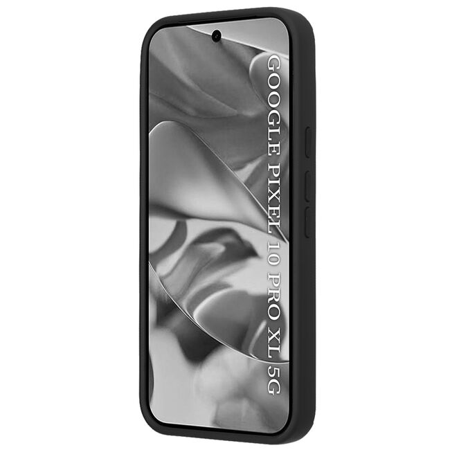 Husa de protectie pentru  Google Pixel 10 Pro XL premium cu inel stand rotativ, suport magnetic si bumper anti-alunecare - Negru