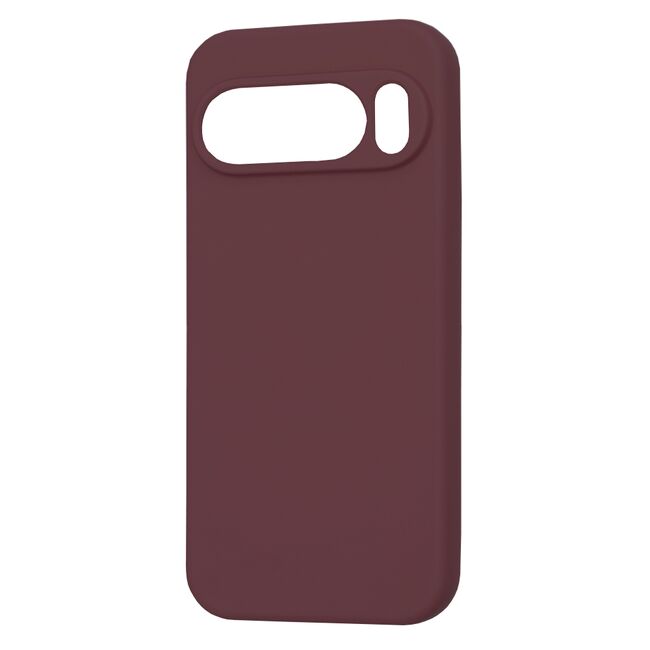 Husa pentru  Google Pixel 10 Pro XL Liquid Silicone, subțire, captusita cu microfibra, anti amprentă, protectie cameră foto, Bordeaux