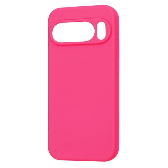 Husa pentru  Google Pixel 10 Pro XL Liquid Silicone, subțire, captusita cu microfibra, anti amprentă, protectie cameră foto, Fucsia