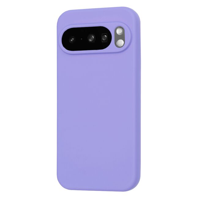 Husa pentru  Google Pixel 10 Pro XL Liquid Silicone, subțire, captusita cu microfibra, anti amprentă, protectie cameră foto, Lavanda