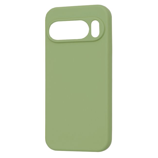 Husa pentru  Google Pixel 10 Pro XL Liquid Silicone, subțire, captusita cu microfibra, anti amprentă, protectie cameră foto, Verde