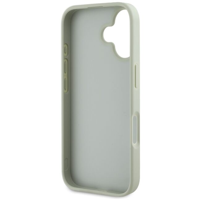 Husa pentru iPhone 16 - Guess Hardcase Grained Big 4G Logo Small Classic Logo - Verde