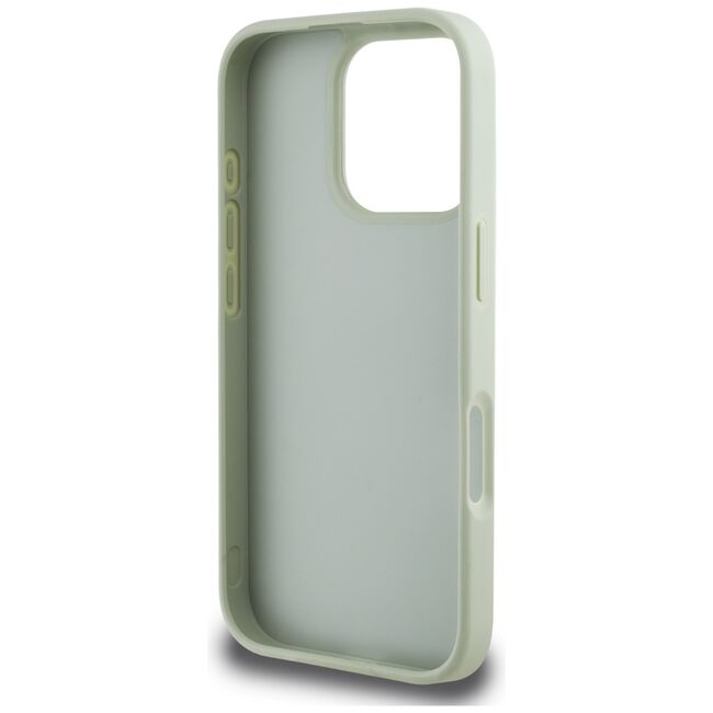 Husa pentru iPhone 16 Pro Max - Guess Hardcase Grained Big 4G Logo Small Classic Logo - Verde