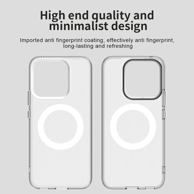 Husa premium pentru  Honor X8c VivaShell Fusion compatibila MagSafe, Anti-Shock - Protectie Avansata Display & Camera - Design Slim și Elegant - Alb