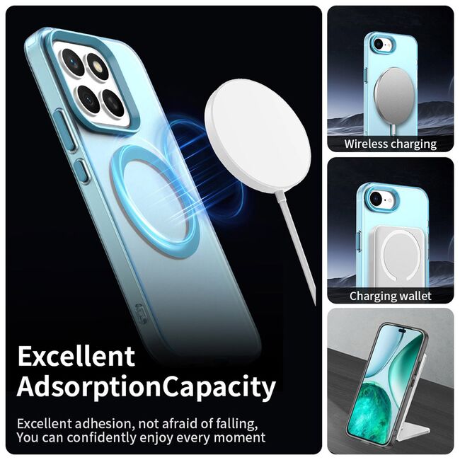Husa premium pentru  Honor X8c VivaShell Fusion compatibila MagSafe, Anti-Shock - Protectie Avansata Display & Camera - Design Slim și Elegant - Albastru