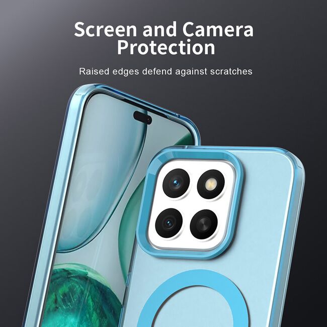 Husa premium pentru  Honor X8c VivaShell Fusion compatibila MagSafe, Anti-Shock - Protectie Avansata Display & Camera - Design Slim și Elegant - Albastru