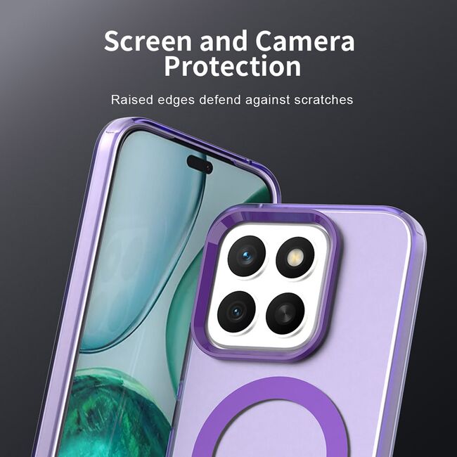 Husa premium pentru  Honor X8c VivaShell Fusion compatibila MagSafe, Anti-Shock - Protectie Avansata Display & Camera - Design Slim și Elegant - Mov