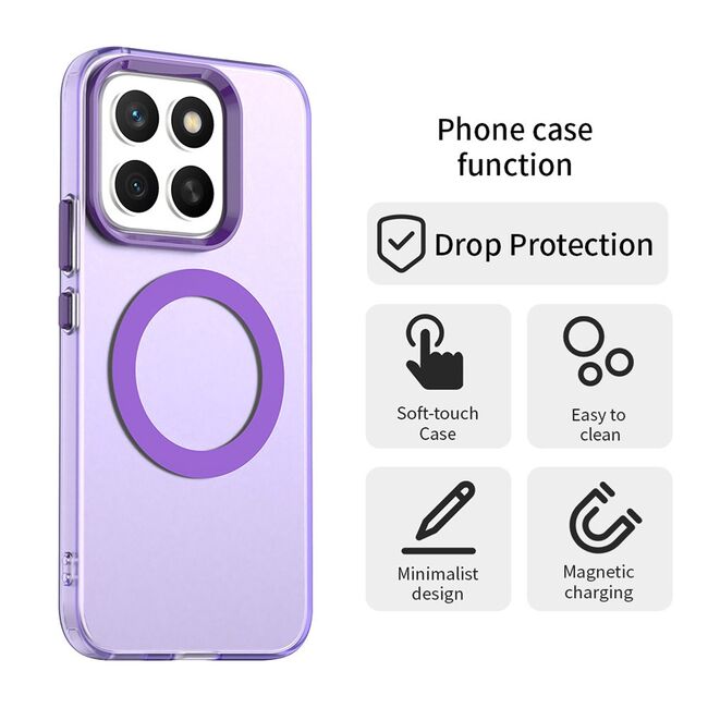 Husa premium pentru  Honor X8c VivaShell Fusion compatibila MagSafe, Anti-Shock - Protectie Avansata Display & Camera - Design Slim și Elegant - Mov