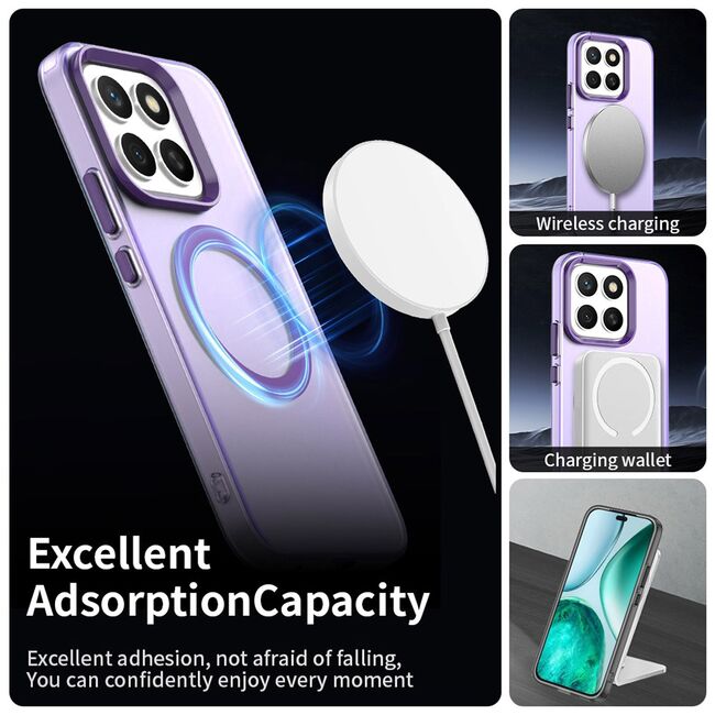 Husa premium pentru  Honor X8c VivaShell Fusion compatibila MagSafe, Anti-Shock - Protectie Avansata Display & Camera - Design Slim și Elegant - Mov