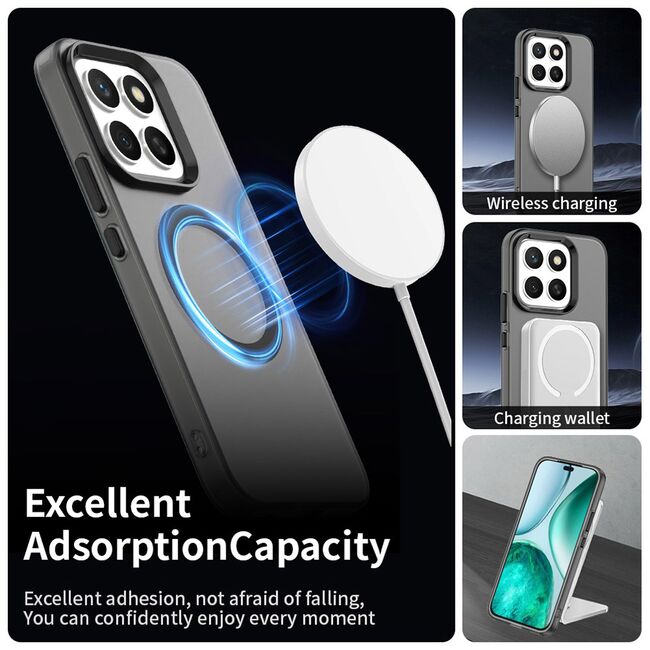 Husa premium pentru  Honor X8c VivaShell Fusion compatibila MagSafe, Anti-Shock - Protectie Avansata Display & Camera - Design Slim și Elegant - Negru