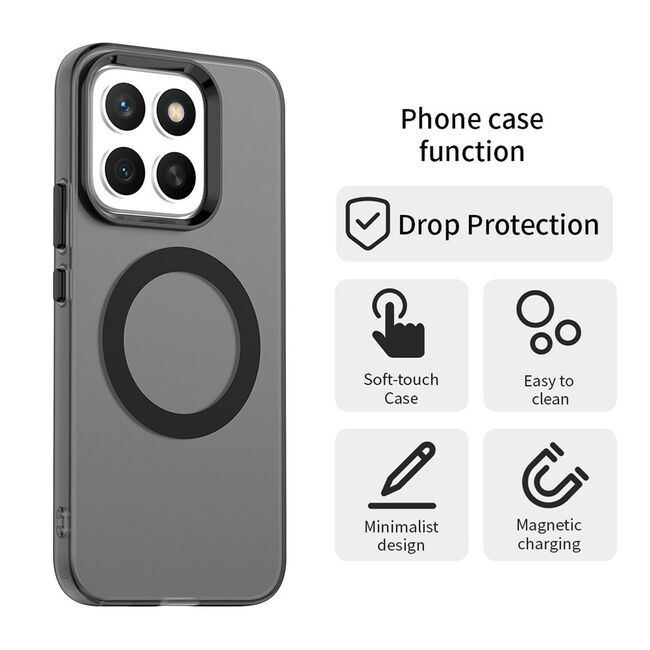 Husa premium pentru  Honor X8c VivaShell Fusion compatibila MagSafe, Anti-Shock - Protectie Avansata Display & Camera - Design Slim și Elegant - Negru