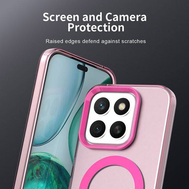 Husa premium pentru  Honor X8c VivaShell Fusion compatibila MagSafe, Anti-Shock - Protectie Avansata Display & Camera - Design Slim și Elegant - Roz