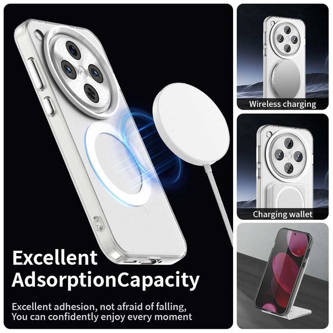 Husa premium pentru  OPPO Find X8 Pro VivaShell Fusion compatibila MagSafe, Anti-Shock - Protectie Avansata Display & Camera - Design Slim și Elegant - Alb