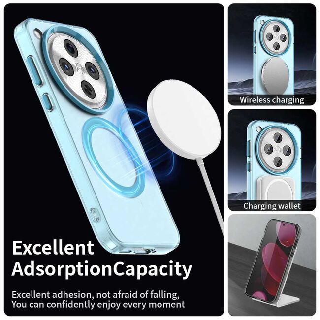 Husa premium pentru  OPPO Find X8 Pro VivaShell Fusion compatibila MagSafe, Anti-Shock - Protectie Avansata Display & Camera - Design Slim și Elegant - Albastru