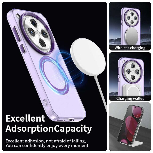 Husa premium pentru  OPPO Find X8 Pro VivaShell Fusion compatibila MagSafe, Anti-Shock - Protectie Avansata Display & Camera - Design Slim și Elegant - Mov