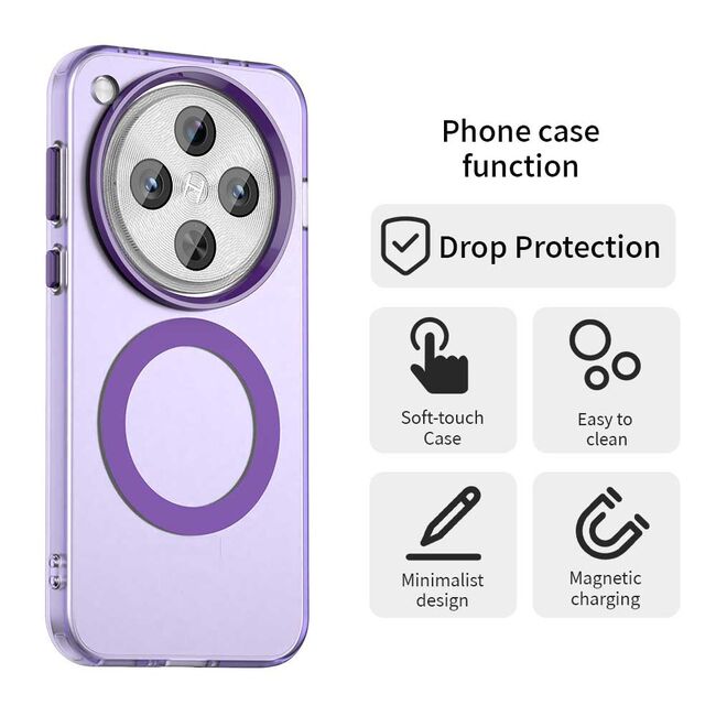 Husa premium pentru  OPPO Find X8 Pro VivaShell Fusion compatibila MagSafe, Anti-Shock - Protectie Avansata Display & Camera - Design Slim și Elegant - Mov