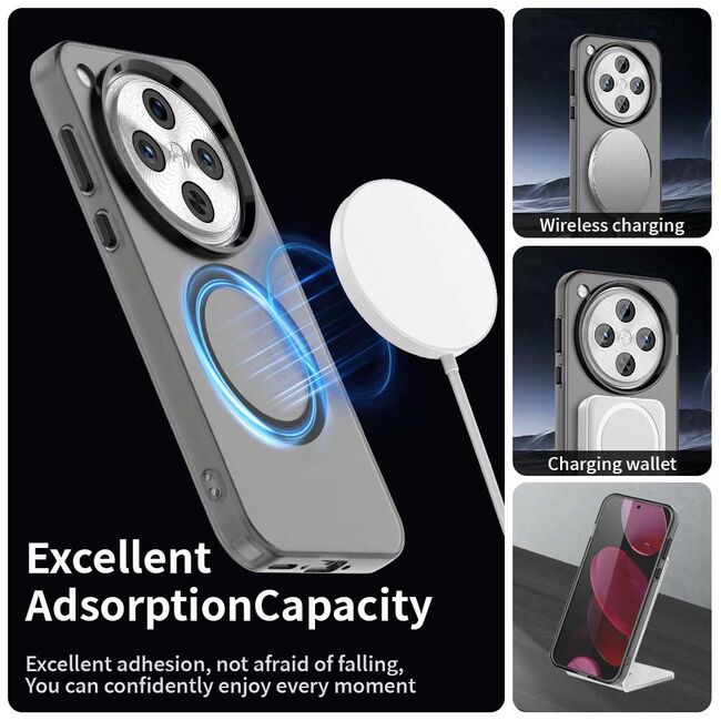 Husa premium pentru  OPPO Find X8 Pro VivaShell Fusion compatibila MagSafe, Anti-Shock - Protectie Avansata Display & Camera - Design Slim și Elegant - Negru