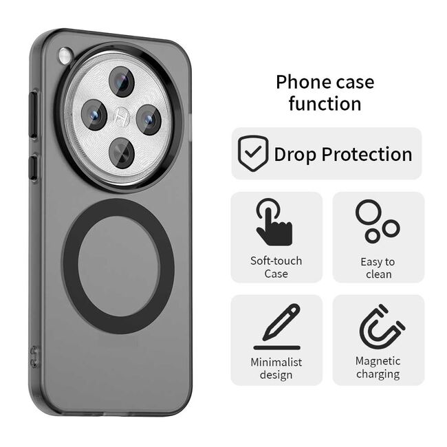 Husa premium pentru  OPPO Find X8 Pro VivaShell Fusion compatibila MagSafe, Anti-Shock - Protectie Avansata Display & Camera - Design Slim și Elegant - Negru