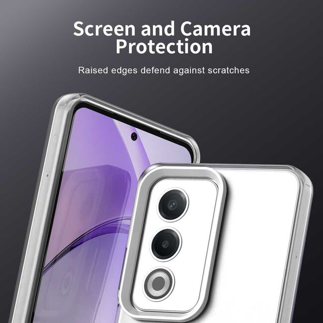 Husa premium pentru  Oppo A80 VivaShell Fusion compatibila MagSafe, Anti-Shock - Protectie Avansata Display & Camera - Design Slim și Elegant - Alb