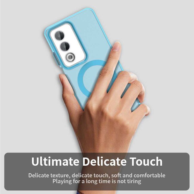 Husa premium pentru  Oppo A80 VivaShell Fusion compatibila MagSafe, Anti-Shock - Protectie Avansata Display & Camera - Design Slim și Elegant - Albastru