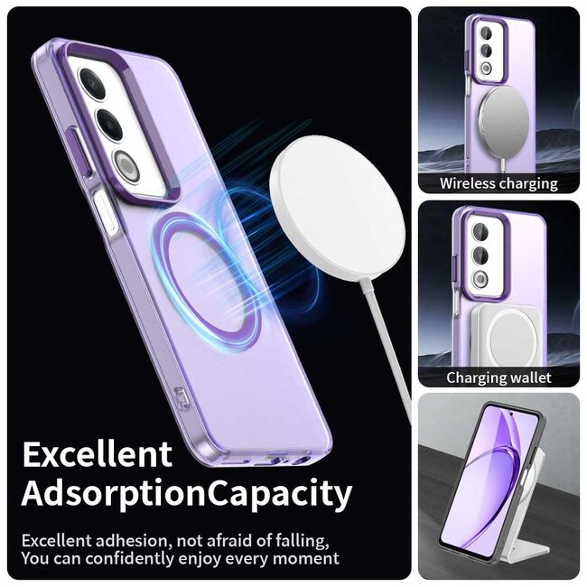 Husa premium pentru  Oppo A80 VivaShell Fusion compatibila MagSafe, Anti-Shock - Protectie Avansata Display & Camera - Design Slim și Elegant - Mov