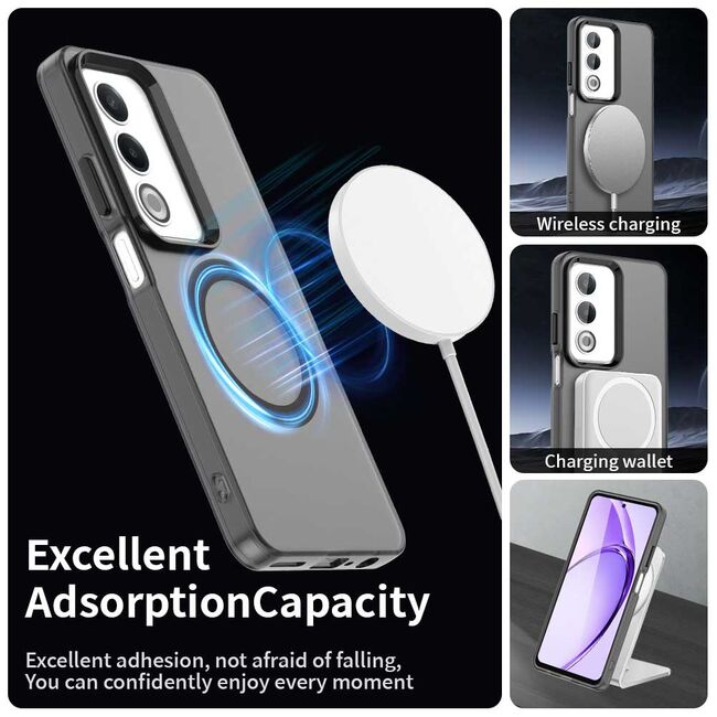 Husa premium pentru  Oppo A80 VivaShell Fusion compatibila MagSafe, Anti-Shock - Protectie Avansata Display & Camera - Design Slim și Elegant - Negru