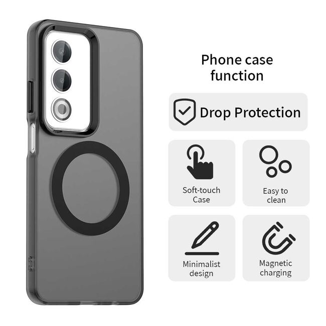 Husa premium pentru  Oppo A80 VivaShell Fusion compatibila MagSafe, Anti-Shock - Protectie Avansata Display & Camera - Design Slim și Elegant - Negru