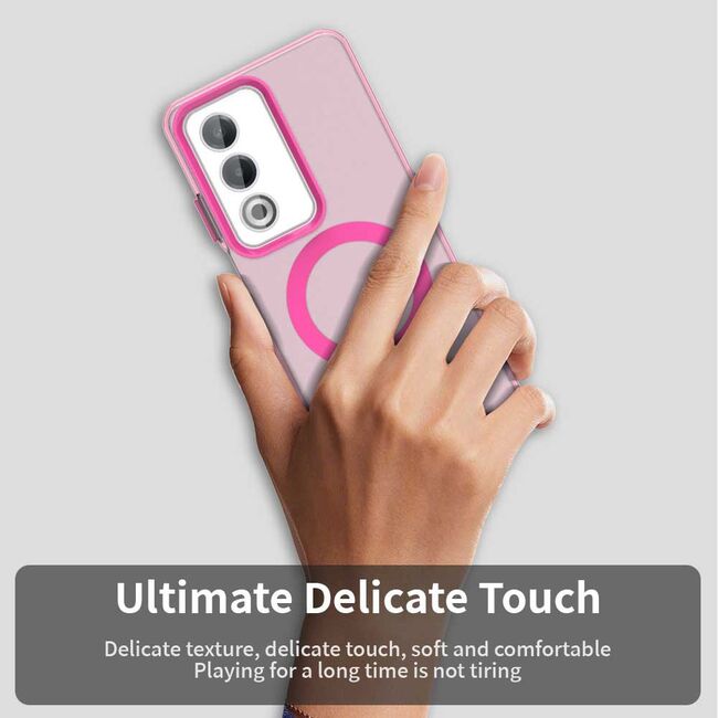 Husa premium pentru  Oppo A80 VivaShell Fusion compatibila MagSafe, Anti-Shock - Protectie Avansata Display & Camera - Design Slim și Elegant - Roz