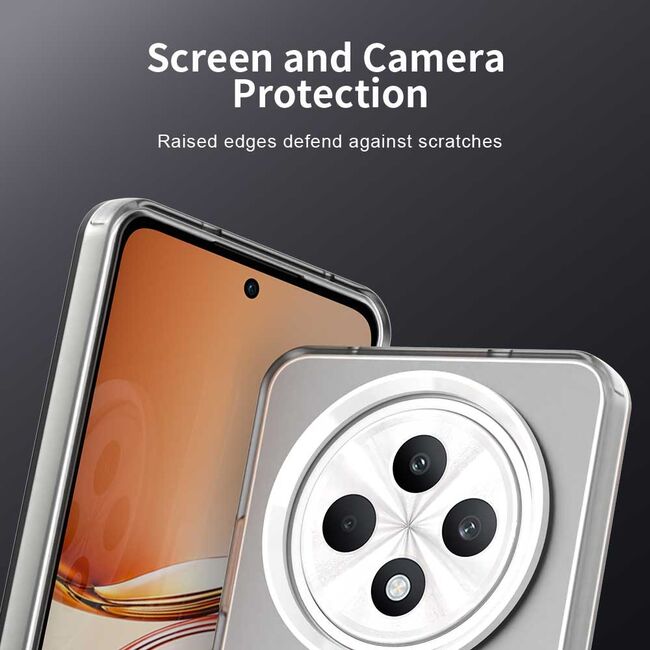 Husa premium pentru  Oppo Reno 12F, 12FS VivaShell Fusion compatibila MagSafe, Anti-Shock - Protectie Avansata Display & Camera - Design Slim și Elegant - Alb