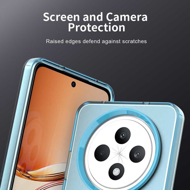 Husa premium pentru  Oppo Reno 12F, 12FS VivaShell Fusion compatibila MagSafe, Anti-Shock - Protectie Avansata Display & Camera - Design Slim și Elegant - Albastru